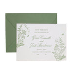 Floral Motif Save the Date