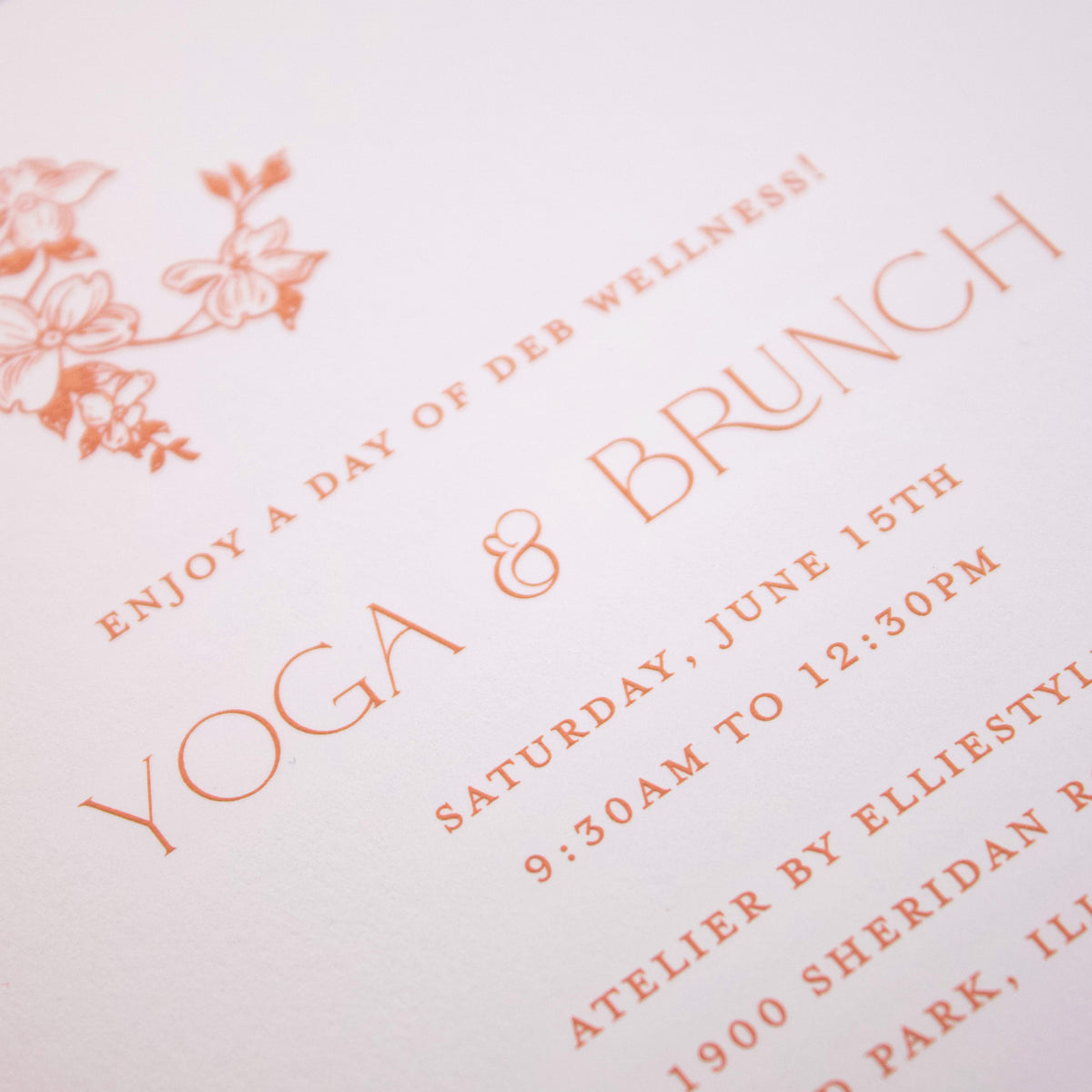 Flower Branch Shower Invitation