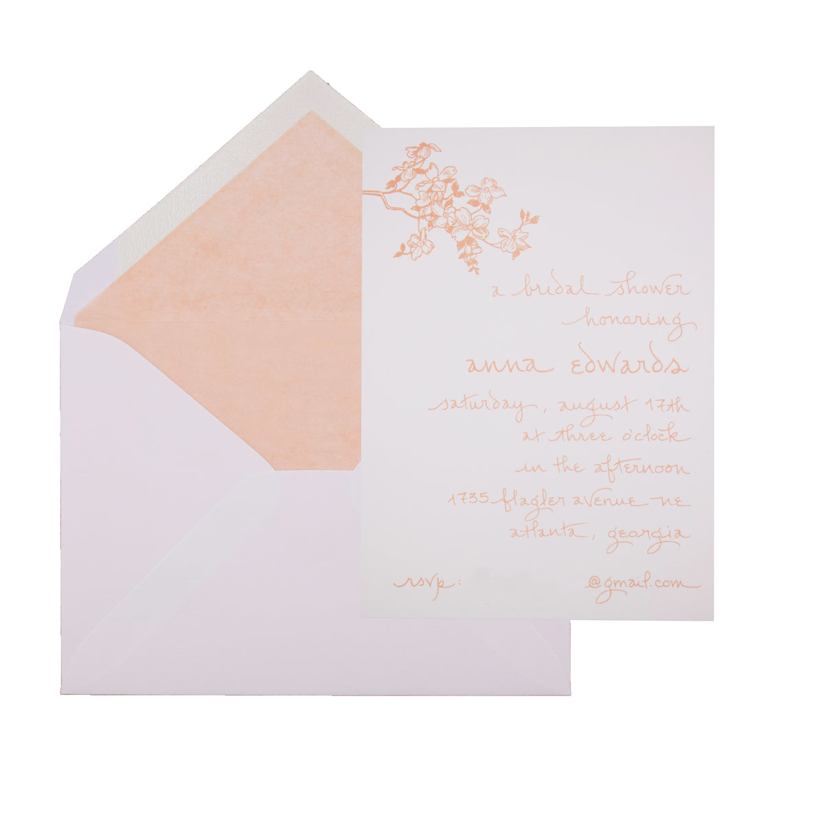 Flower Branch Shower Invitation