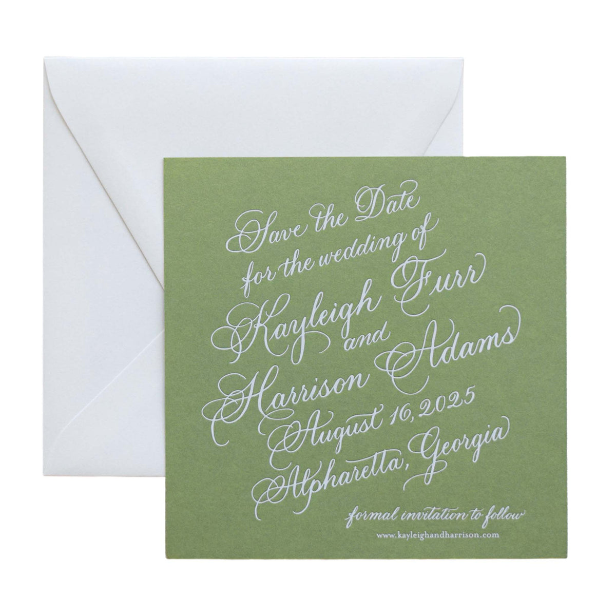 Furr Full Calligraphy Save the Date