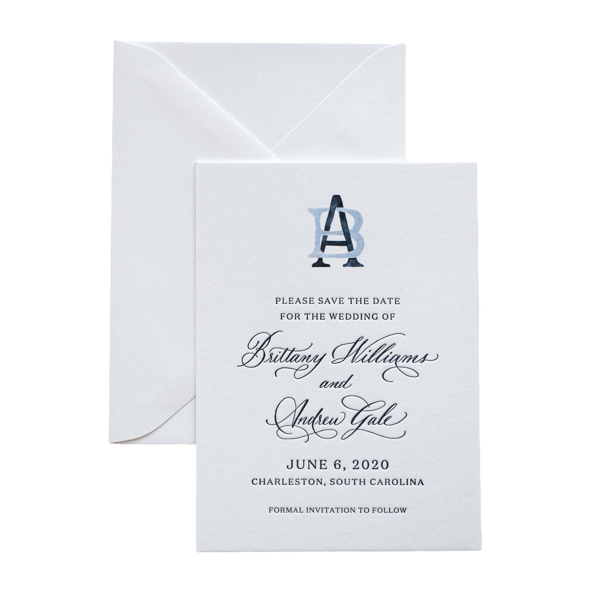 Gale Spot Calligraphy Save the Date