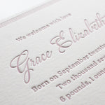 Grace Birth Announcement