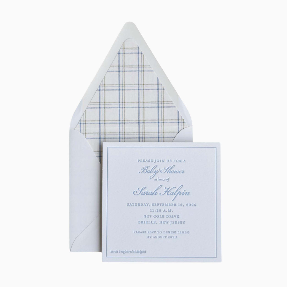 Haplin Shower Invitation