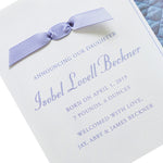 Sloane Birth Announcement (Ribbon)