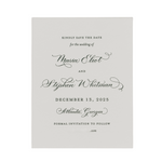 Maria Spot Calligraphy Save the Date