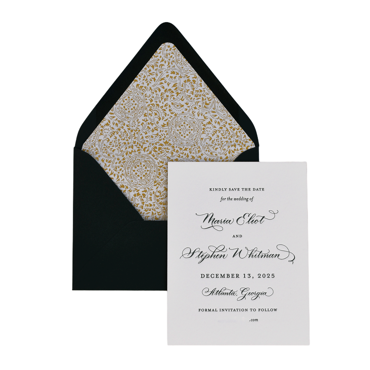 Maria Spot Calligraphy Save the Date