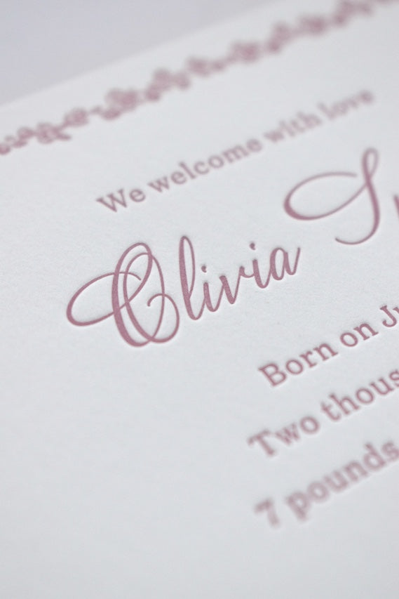 Grace Birth Announcement