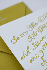 Sally Full Calligraphy Save the Date