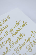 Sally Full Calligraphy Save the Date