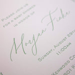 Leaf Border Shower Invitation