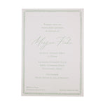 Leaf Border Shower Invitation