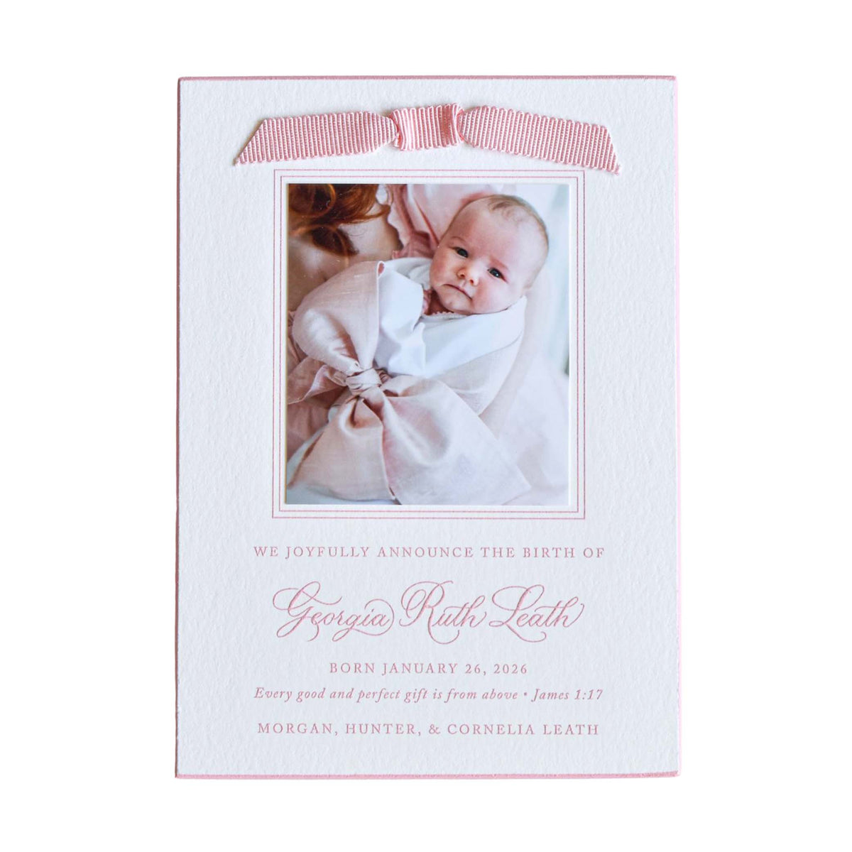 Georgia Birth Announcement (Ribbon)