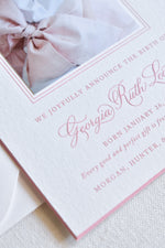 Georgia Birth Announcement (Ribbon)