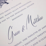 Matthew Dinner Invitation