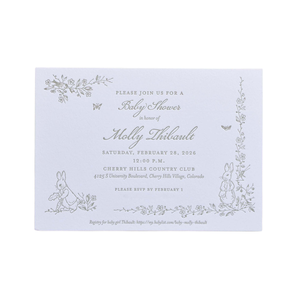 McDonald Shower Invitation