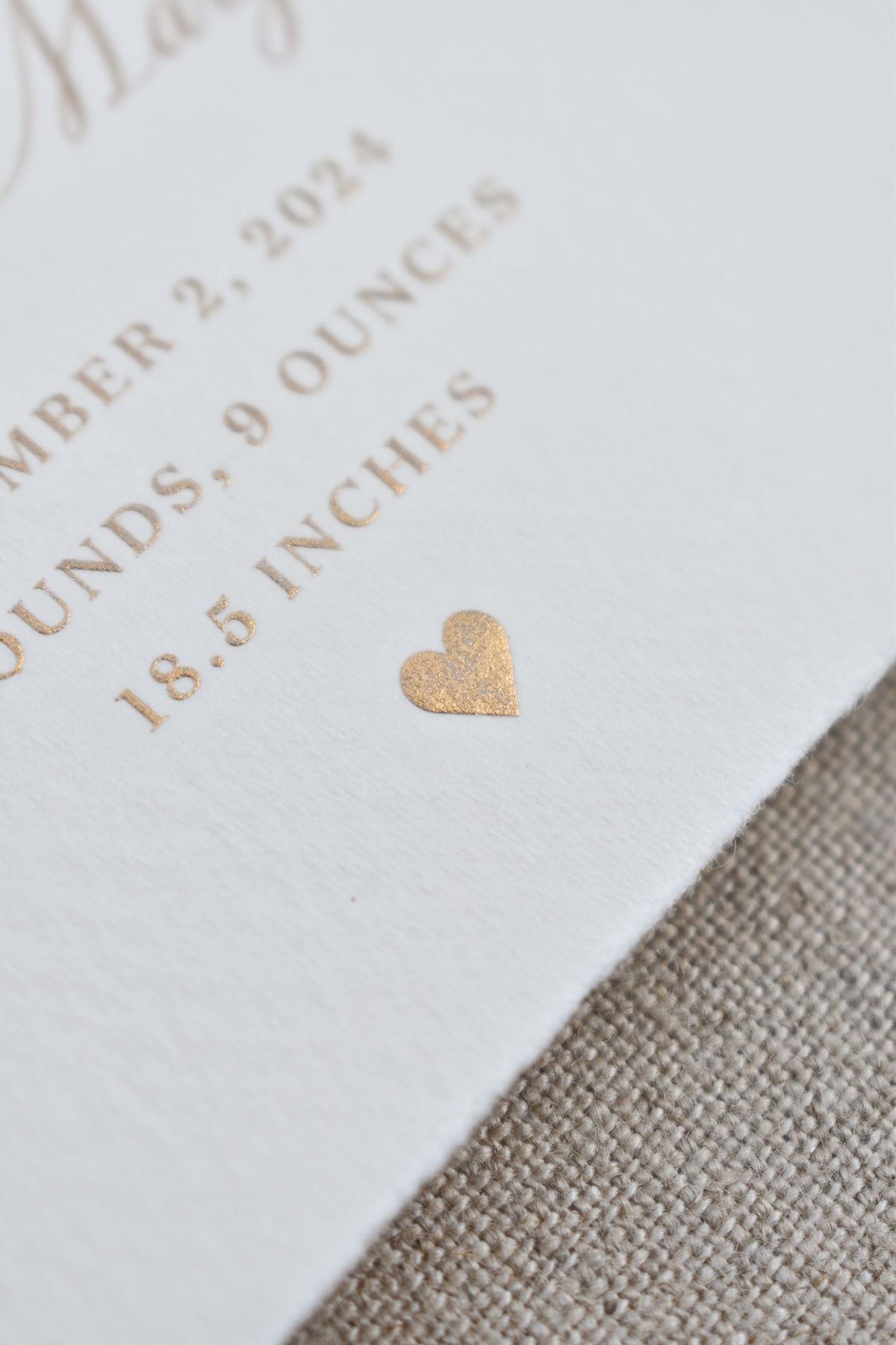 Monroe Birth Announcement (Ribbon)