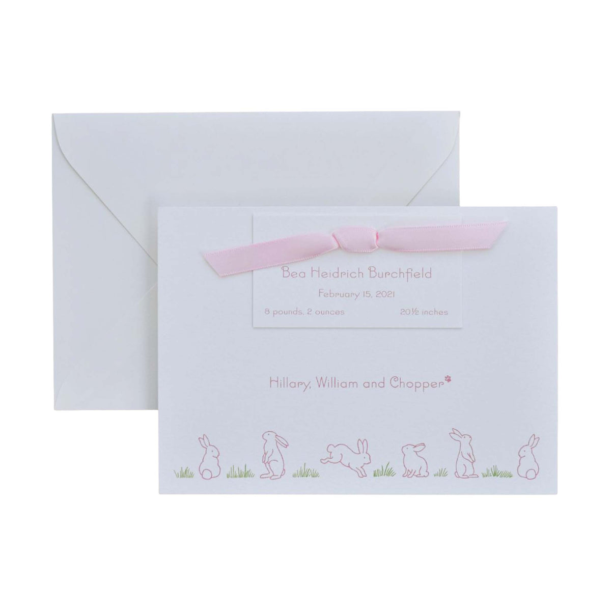 Louise Birth Announcement (Ribbon)