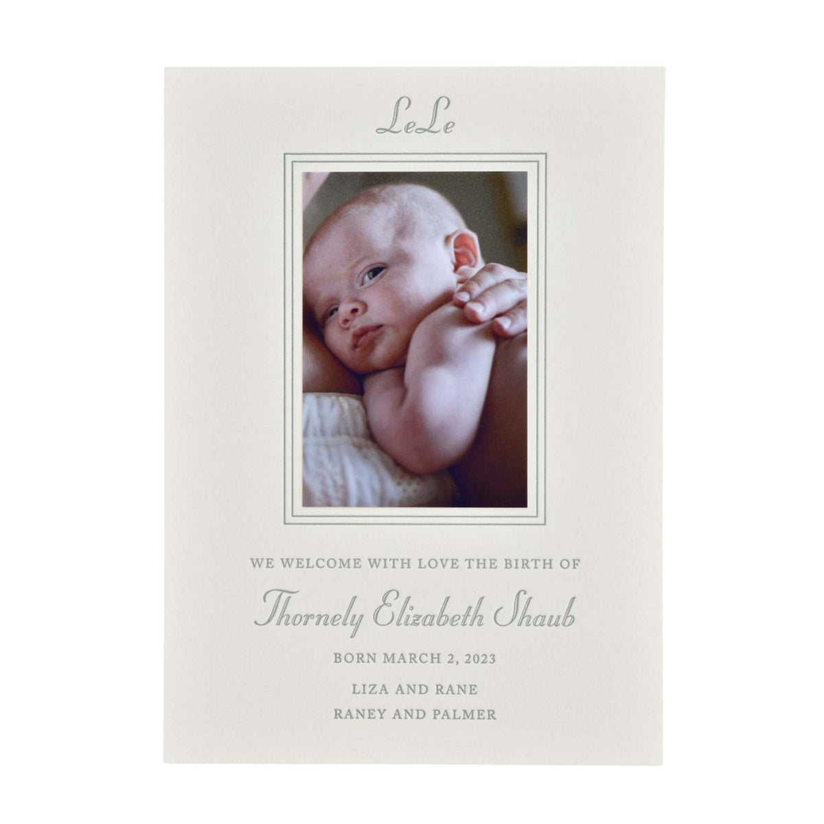 LeLe Birth Announcement