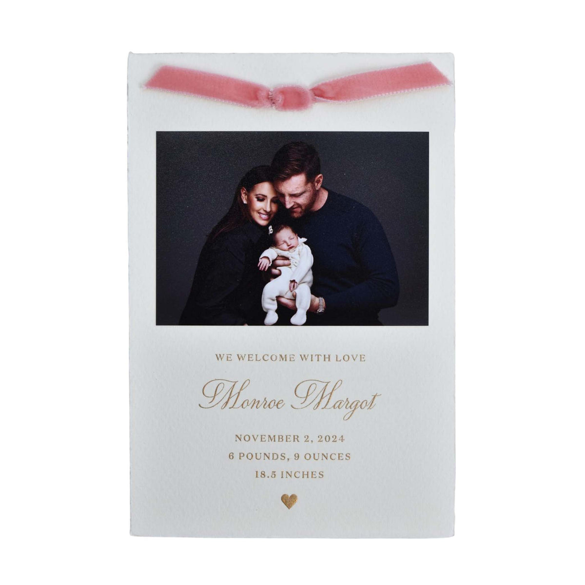 Monroe Birth Announcement (Ribbon)