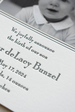 Bunzel Birth Announcement