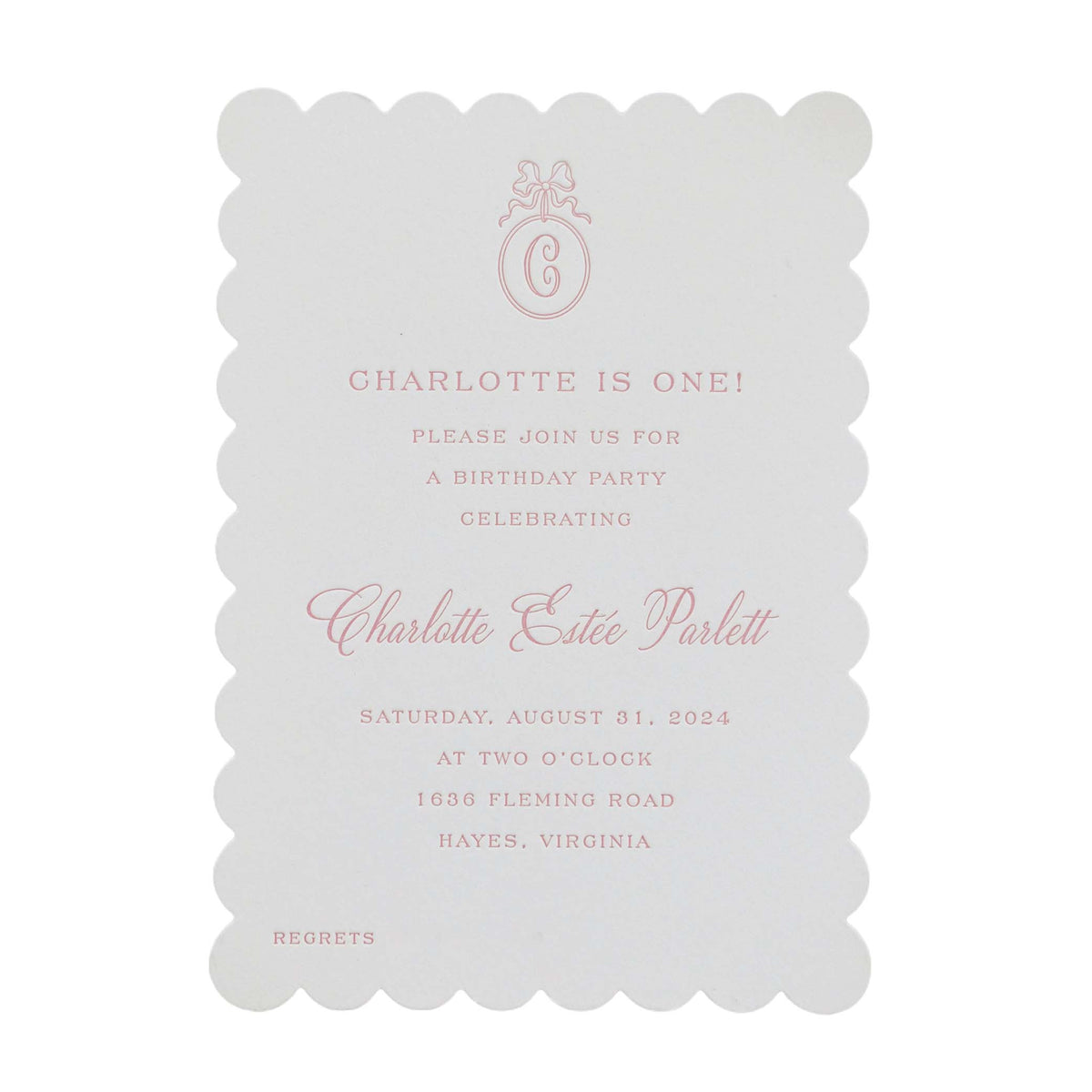 Charlotte Birthday Invitation
