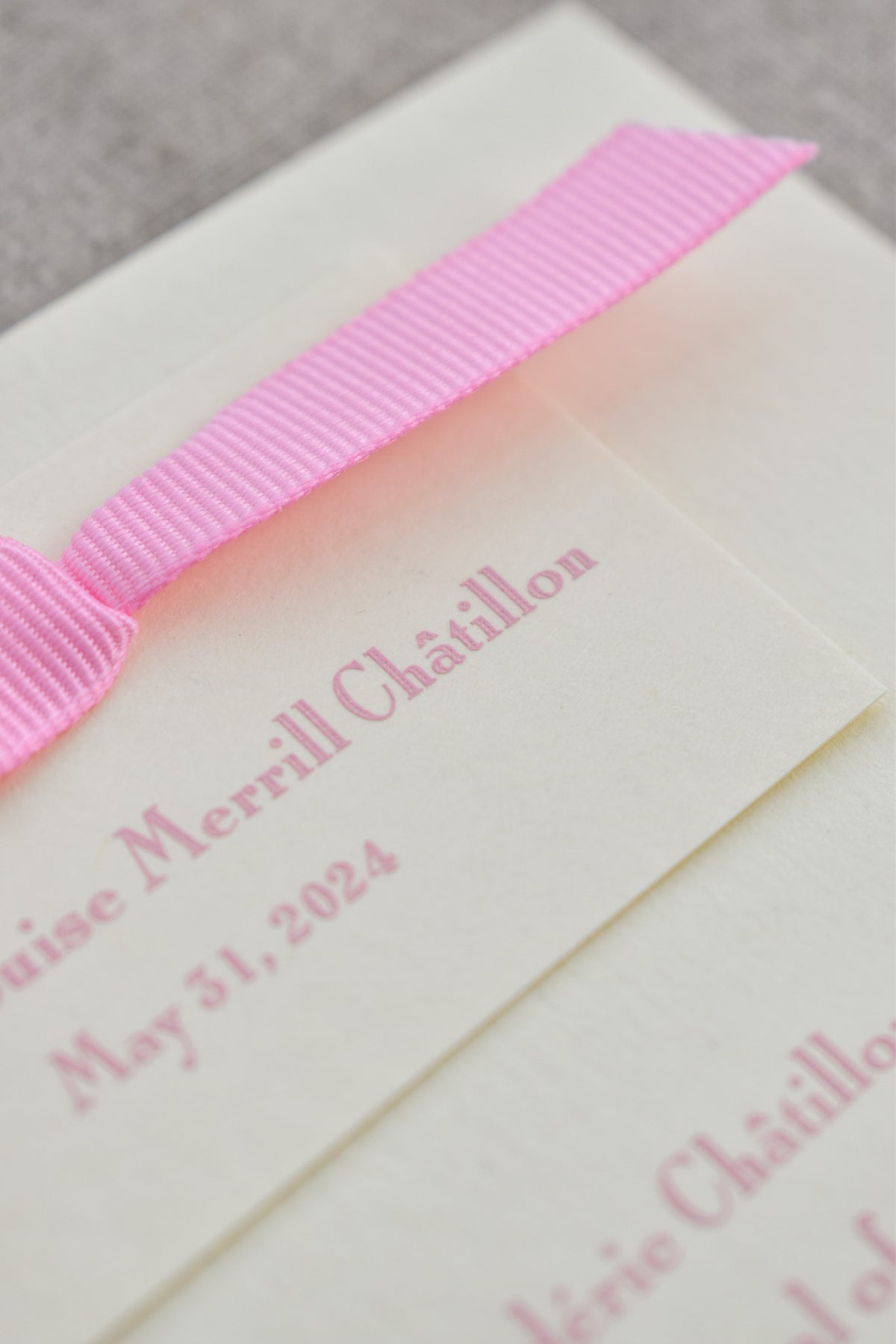Petite Birth Announcement (Ribbon)