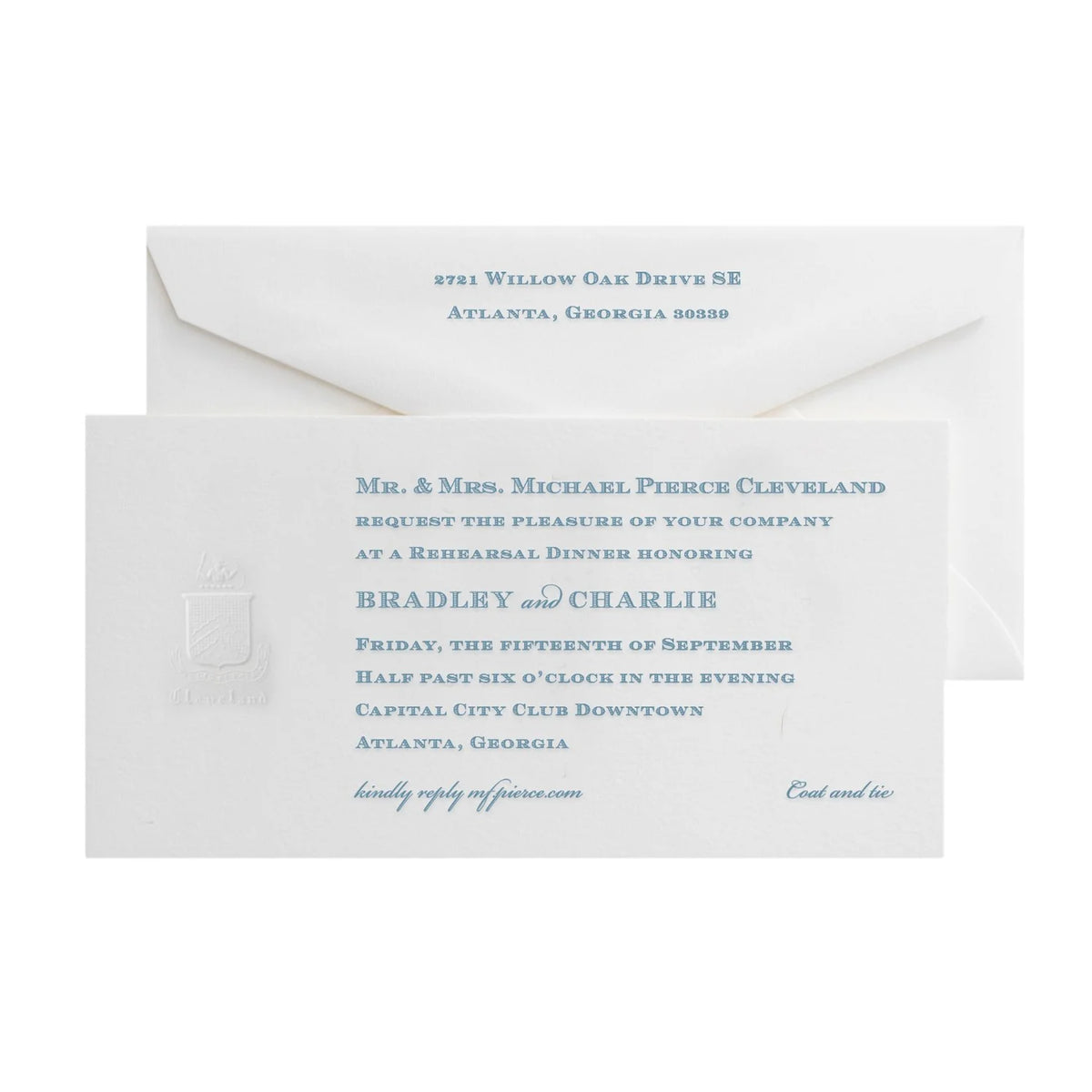 Pierce Dinner Invitation