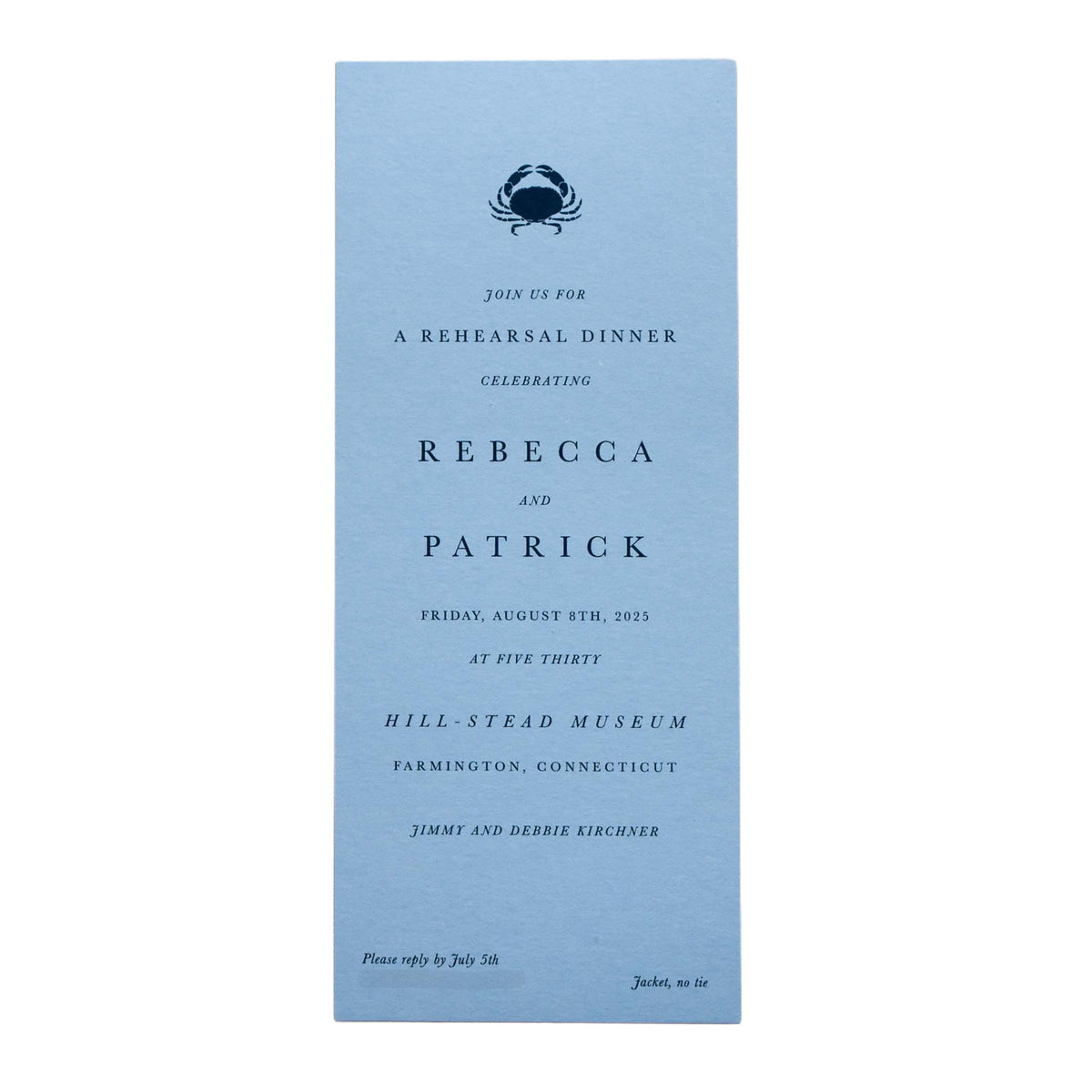 Kirchner Dinner Invitation