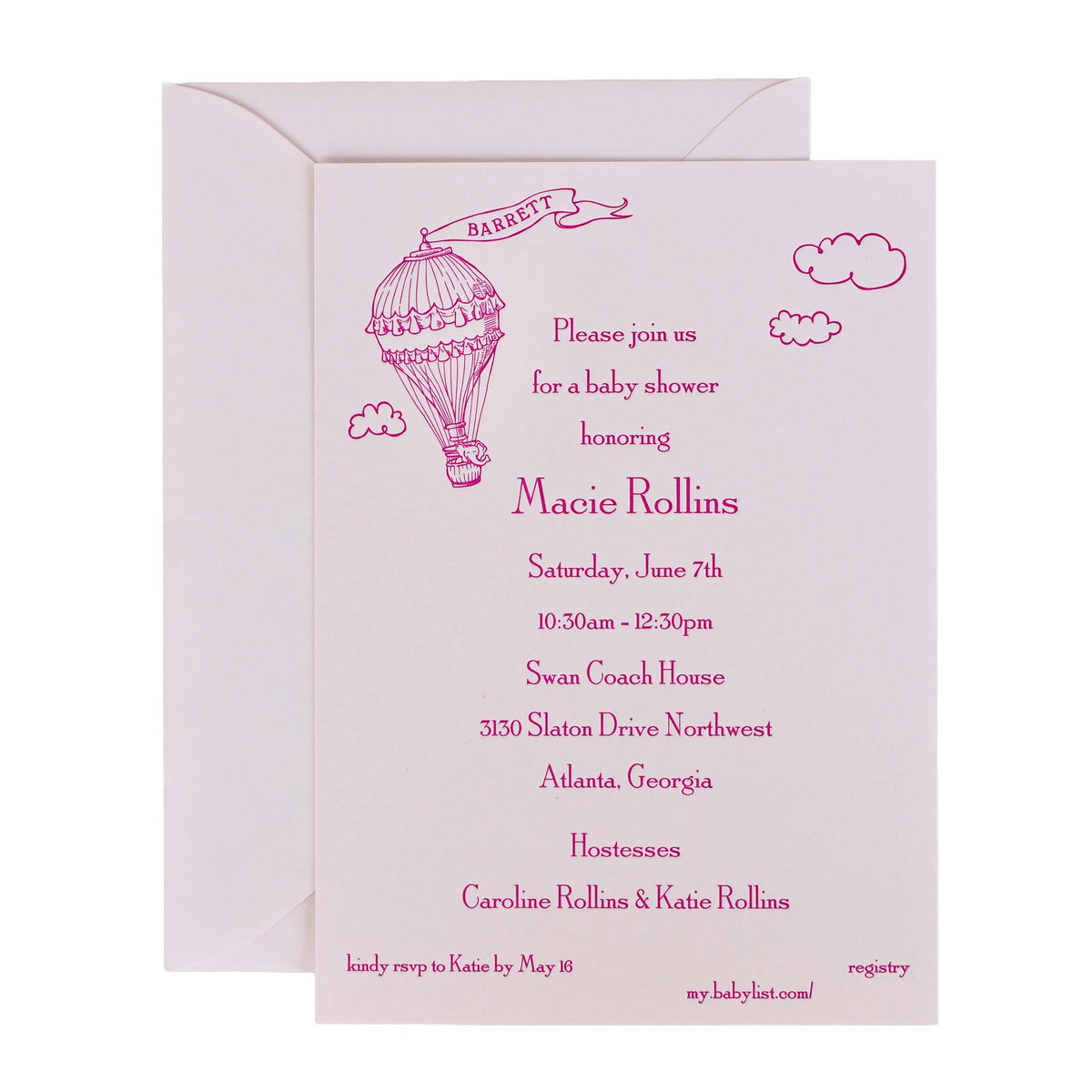 Macie Shower Invitation