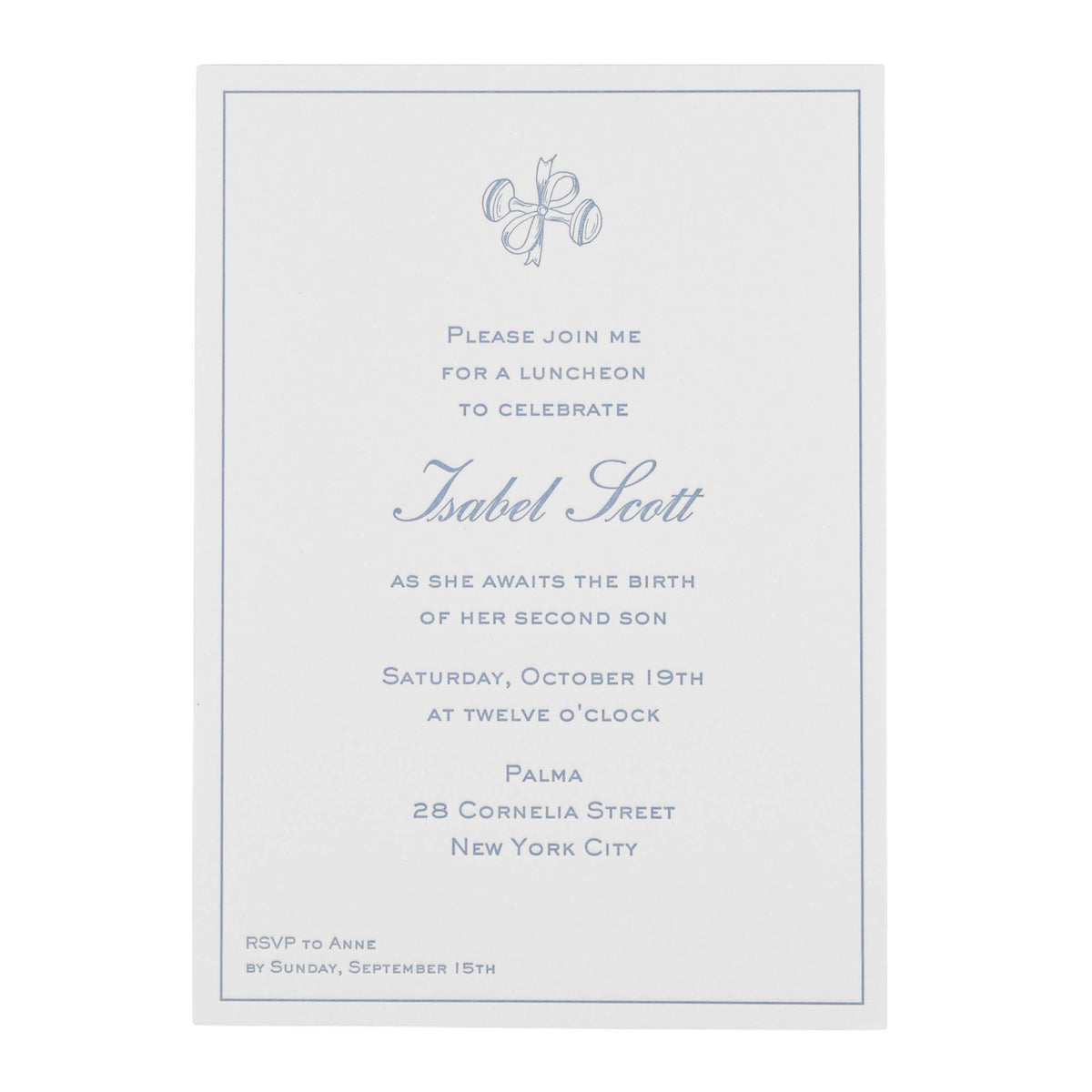 Scott Shower Invitation