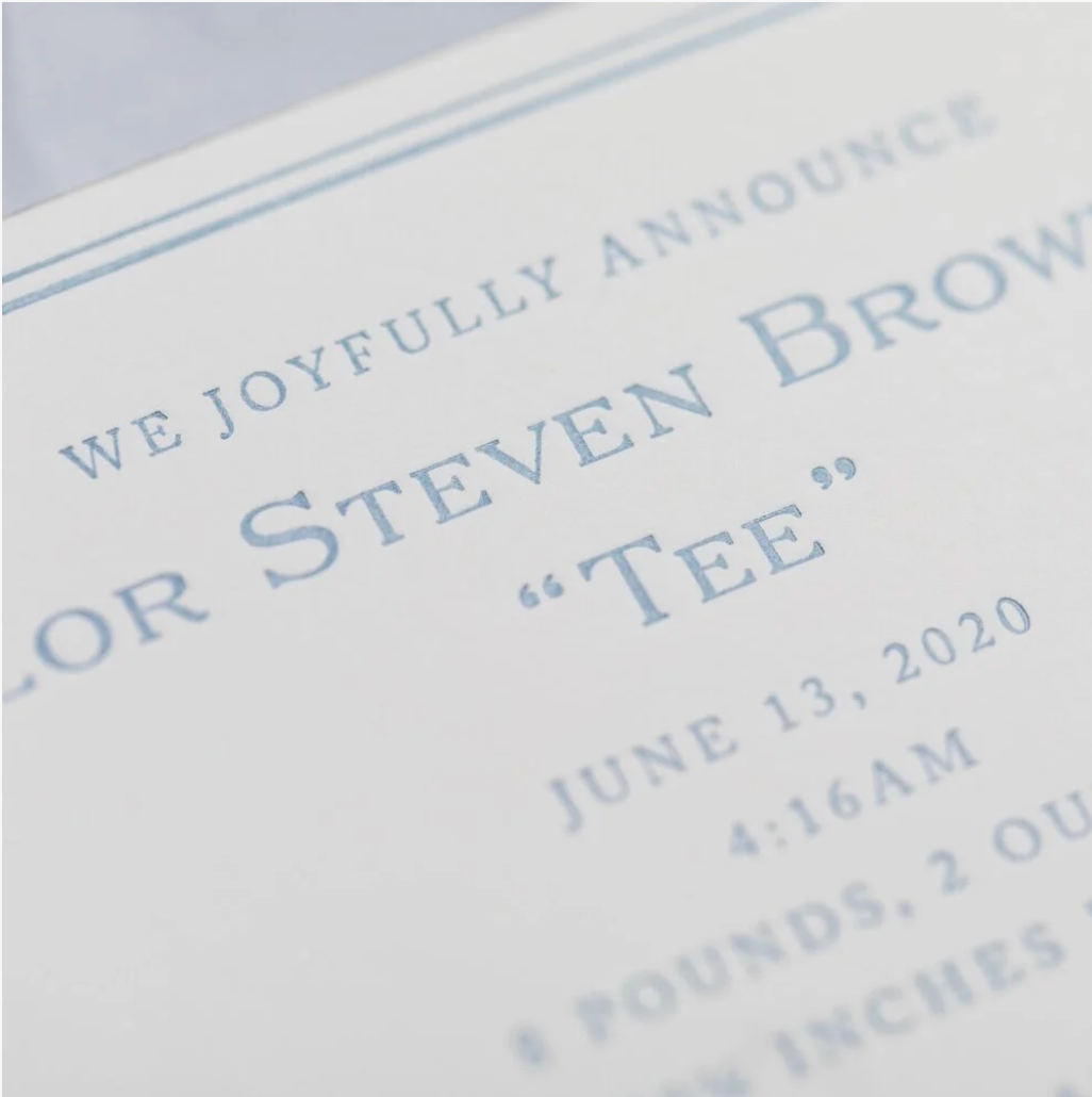 Taylor Birth Announcement