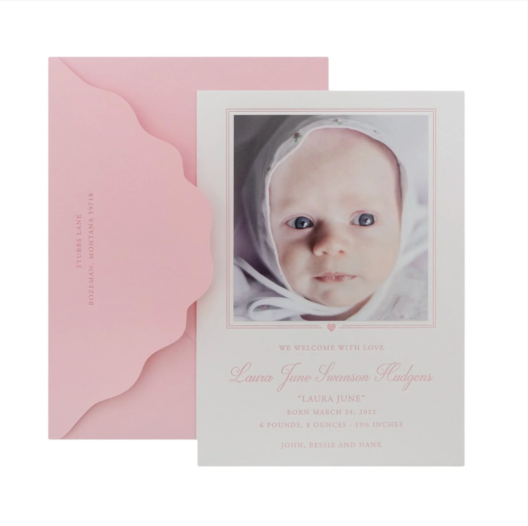 Laura June Birth Announcement