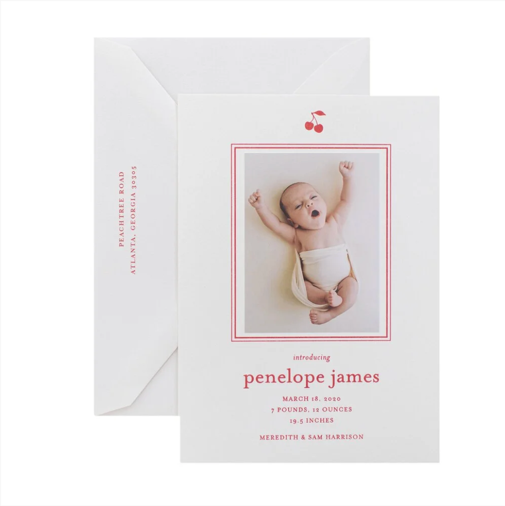 Icon Birth Announcement