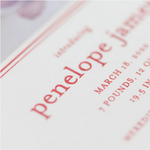 Icon Birth Announcement