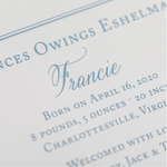 Betts Birth Announcement