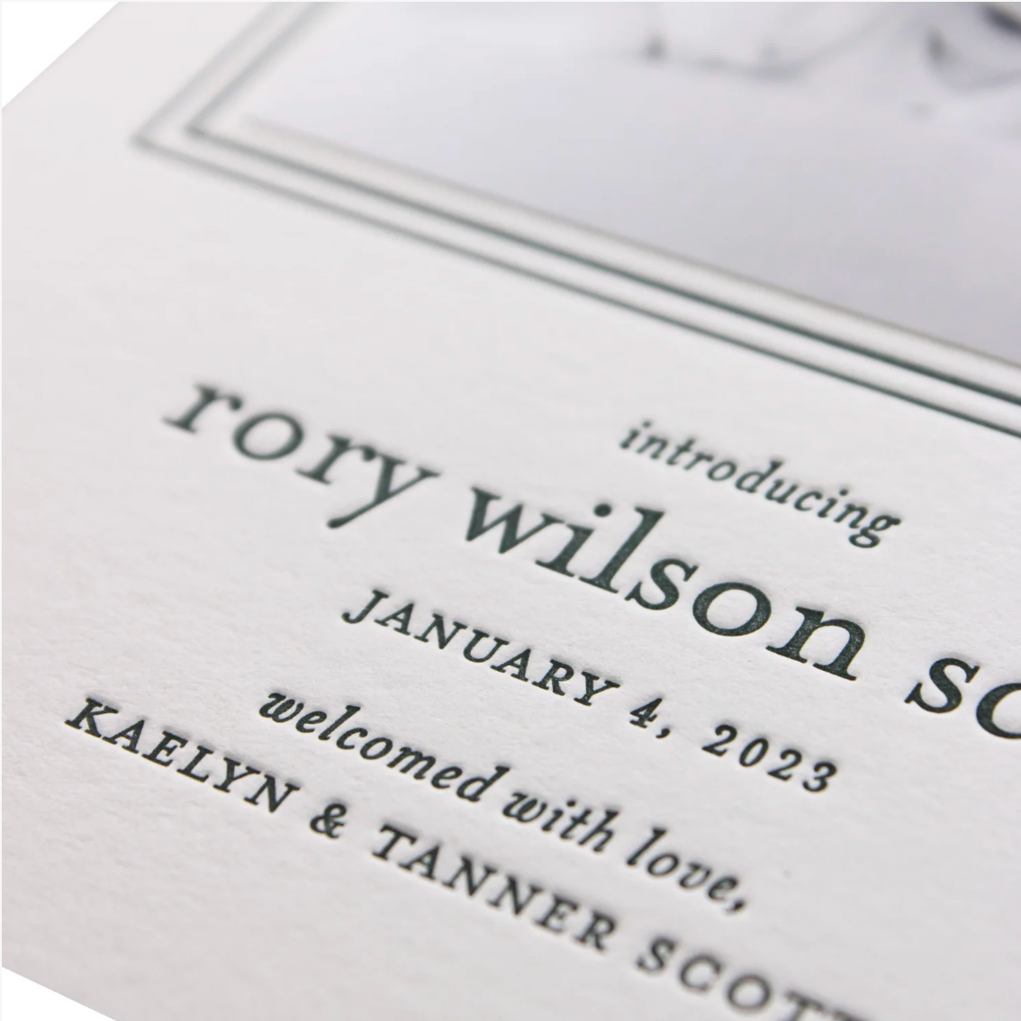 Rory Birth Announcement