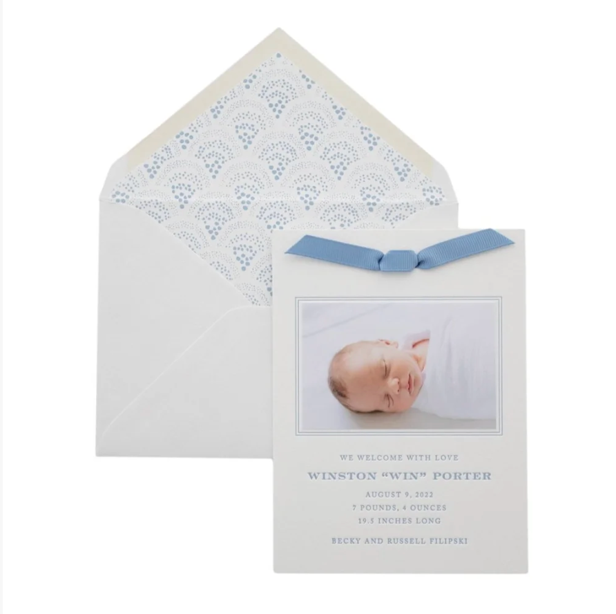 Win Birth Announcement (Ribbon)