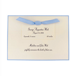 Augustine Birth Announcement (Ribbon)