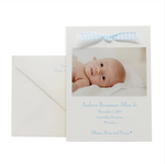 Beau Birth Announcement (Ribbon)
