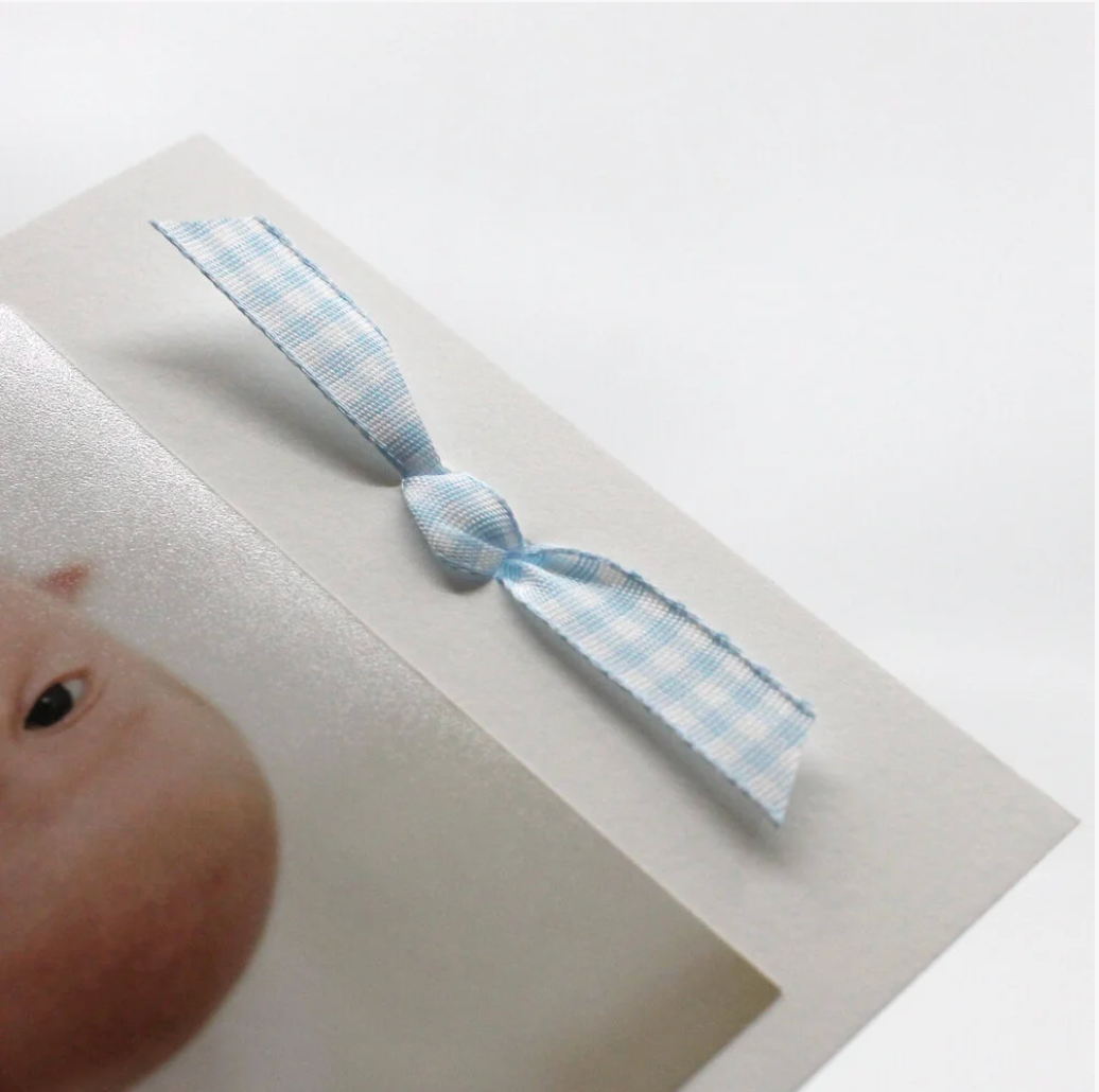 Beau Birth Announcement (Ribbon)