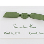 Elizabeth Birth Announcement (Ribbon)