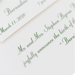 Elizabeth Birth Announcement (Ribbon)