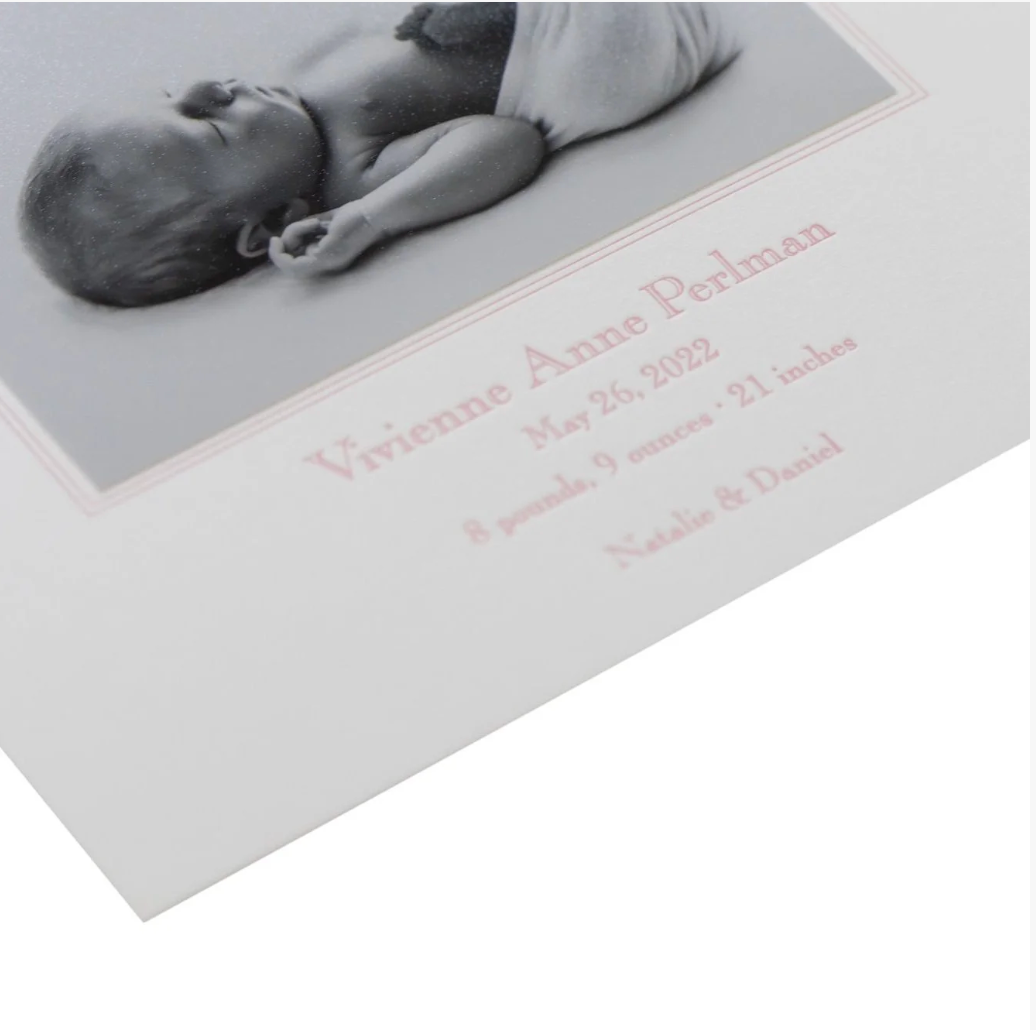 Teddy Birth Announcement (Ribbon)