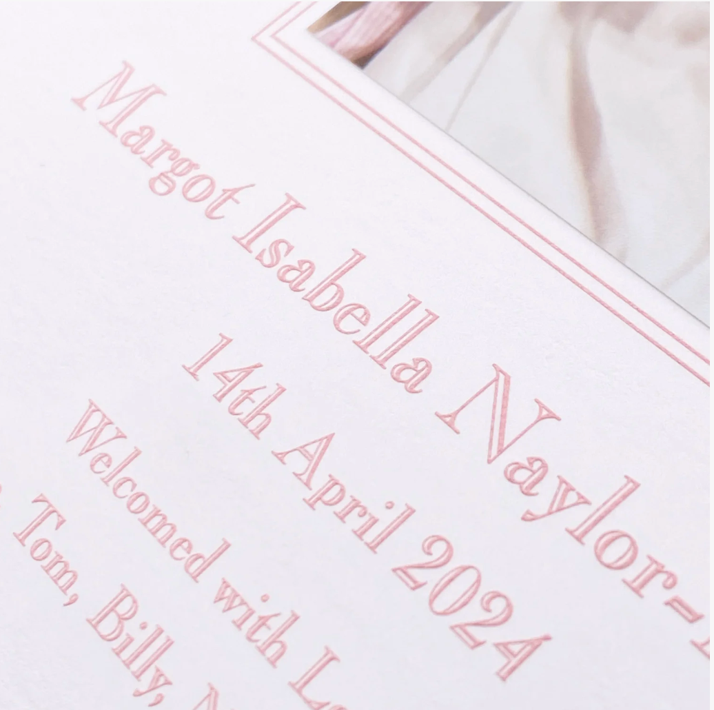 Anelise Birth Announcement (Ribbon)