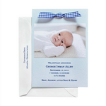 George Birth Announcement (Ribbon)