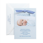 George Birth Announcement (Ribbon)