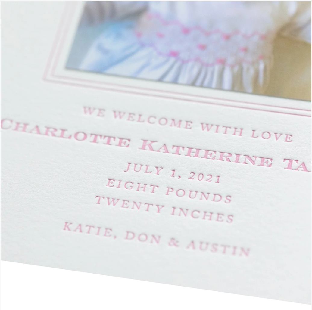 Win Birth Announcement (Ribbon)