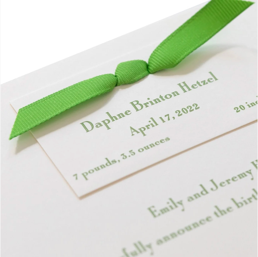 Whitley Birth Announcement (Ribbon)