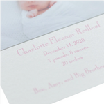 Beau Birth Announcement (Ribbon)