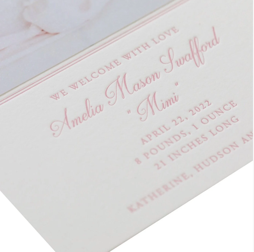 Mimi Birth Announcement (Ribbon)